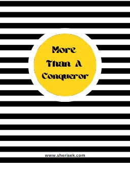 More Than a Conqueror Notebook